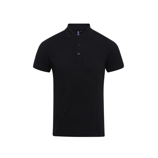Premier Mens Coolchecker Plus Pique Polo With CoolPlus (Black) - Image 1