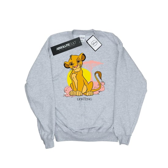 Disney Womens/Ladies The Lion King Simba Pastel Sweatshirt (Sports Grey) - Image 1