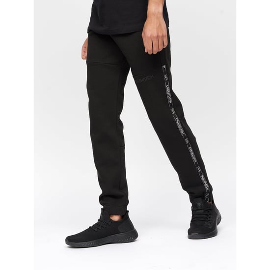 Crosshatch Mens Apollo Jogging Bottoms (Black) - Image 1
