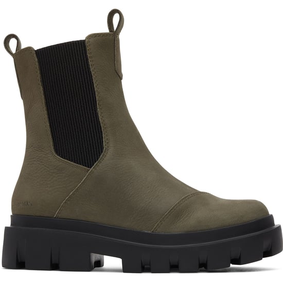 TOMS Rowan Leather Women's Olive Boots - Image 5