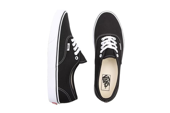 Zapatillas de lona Vans Authentic para hombres y mujeres - (Negro / Blanco) - Image 5