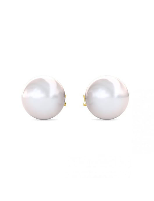 Pendientes de Perlas Luna Llena - Oro y Cristal - Image 3