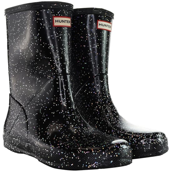 Botas de agua negras para niños Hunter Giant Glitter - Image 2