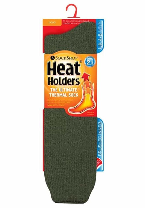 Calcetines térmicos extralargos para mujer en Cerise y Vino by Heat Holders - Image 2