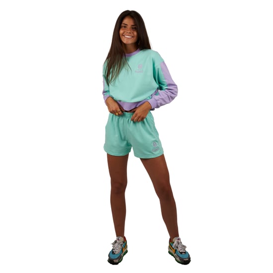 Be Happy RSC-S2102 women's short long-sleeved round neck sweatshirt