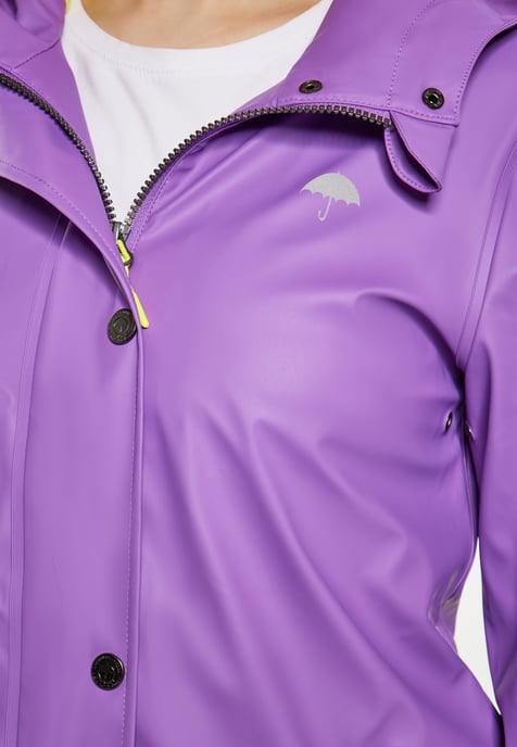 Schmuddelwedda rain jacket women purple - Image 5