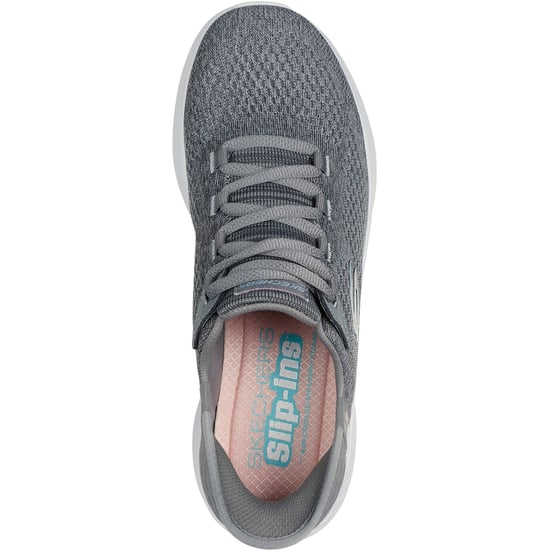 Skechers Skech-Lite Pro Natural Textile Women's Grey/Multi Trainers - Image 3