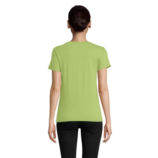 SOLS Womens/Ladies Pioneer T-Shirt (Apple Green) - Image 2