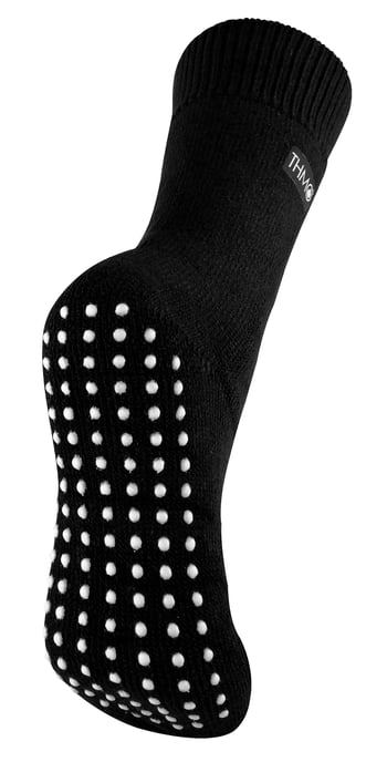THMO - Calcetines Térmicos Calcetines de Cama para Señoras con Agarres Antideslizantes - Image 1