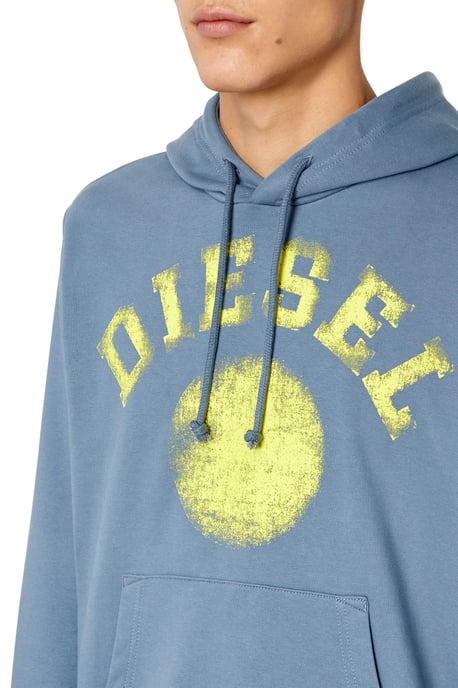 Diesel Sudadera Ginn Hood del hombre azul - Image 4