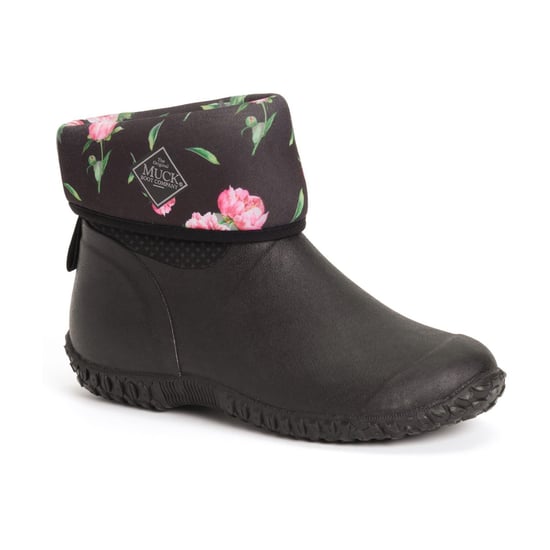 Muck Boots RHS Muckster II Short Rubber+Neoprene Charcoal Print Wellies Shoes - Image 5