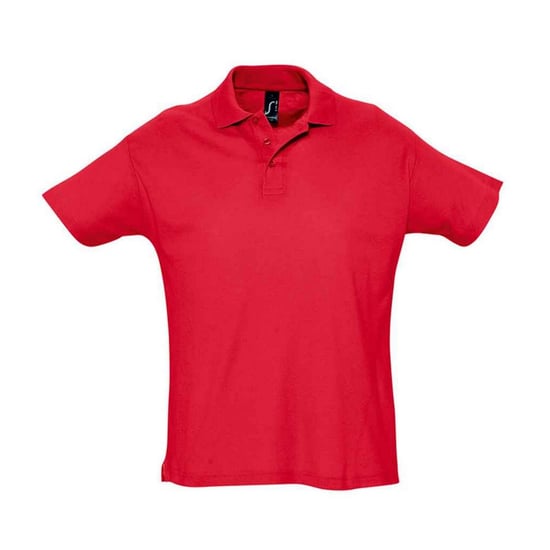 SOLS Mens Summer II Polo Shirt (Red) - Image 1