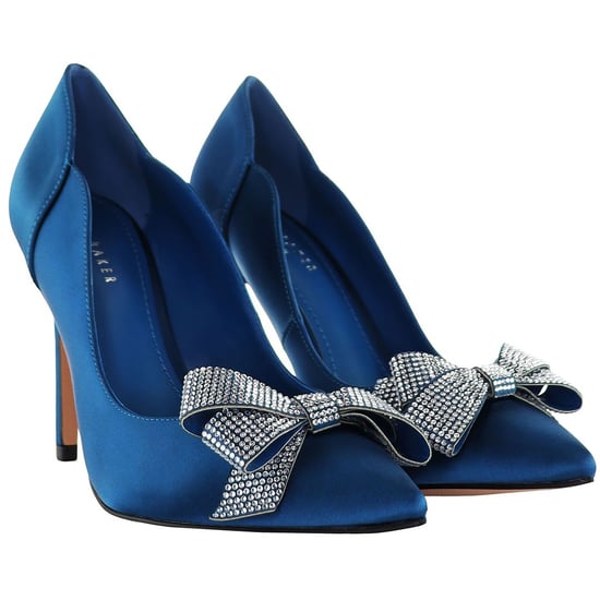 Ted Baker Orlilas Crystal Bow Womens Blue Shoes - Image 1