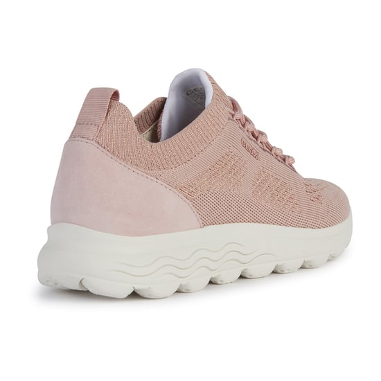 Geox D Spherica A Leather Women's Light Rose Trainers - Image 2