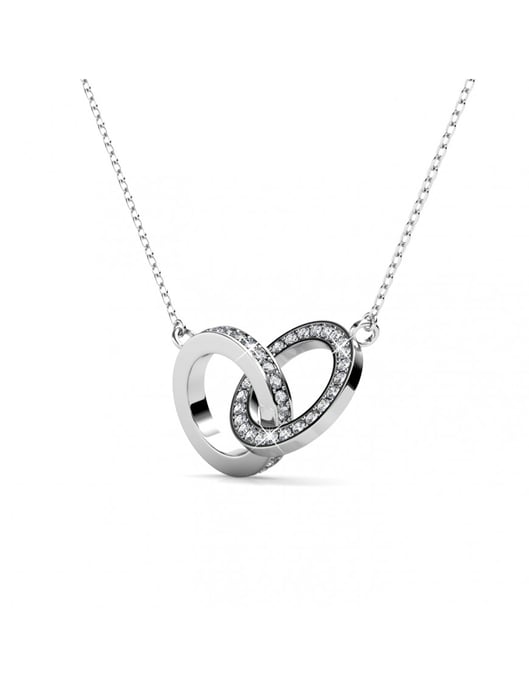 Colgantes Circle Twin - Plata y Cristal - Image 3