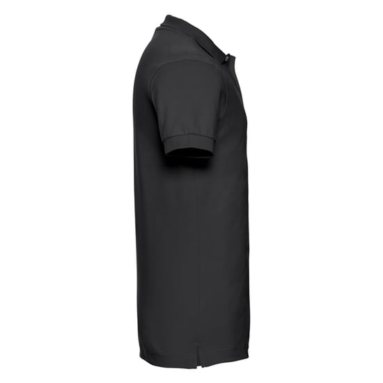 Russell Mens Stretch Fitted Polo Shirt (Black) - Image 3