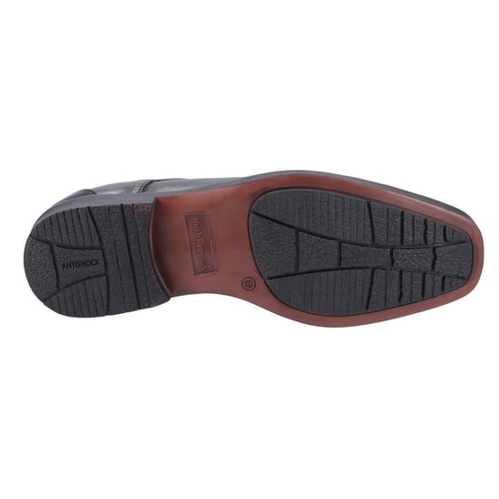 Hush Puppies Mens Brandon Leather Shoes (Black) - Image 4