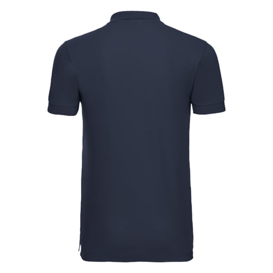 Russell Mens Stretch Short Sleeve Polo Shirt (French Navy) - Image 2