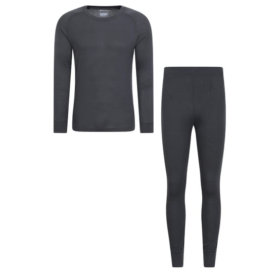 Mountain Warehouse Mens Talus Thermal Base Layer Set (Charcoal) - Image 1