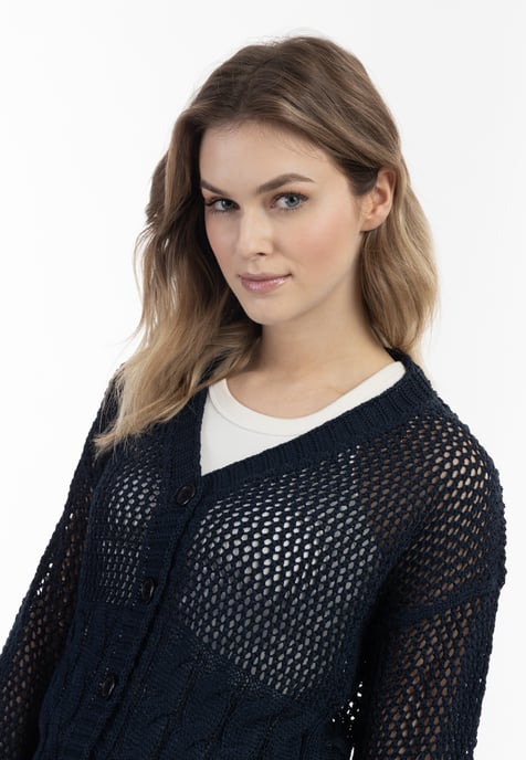 DreiMaster Vintage Wide Mesh Cardigan - Image 3