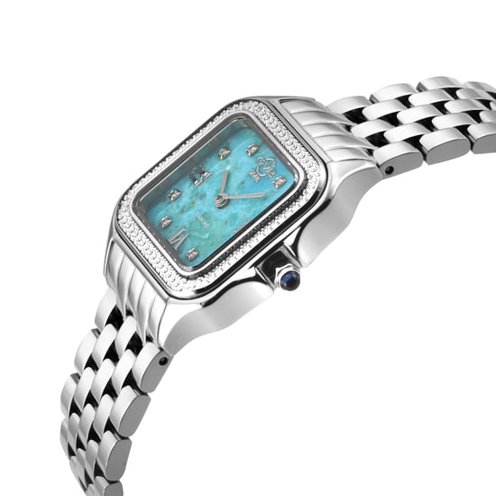 GV2 Milan Women's Turquoise Dial, Stainless Steel Bracelet Watch