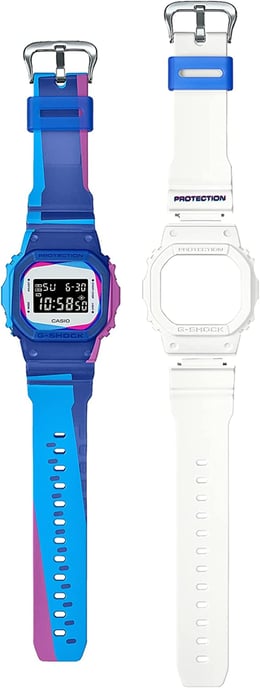 Casio G-shock Men's Blue Watch DWE-5600PR-2ER - Image 3