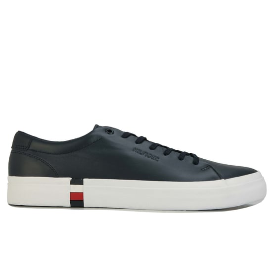 Zapatillas de cuero modernas Vulc para hombre Tommy Hilfiger en navy - Image 1