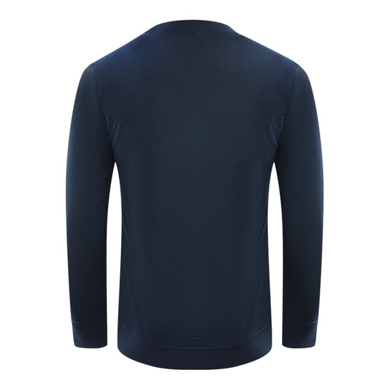 Sudadera azul marino con logo audaz de Cavalli Class - Image 2