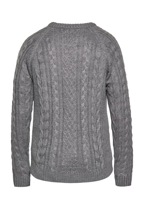 Mo Knitted pullover Men Grey melange - Image 2