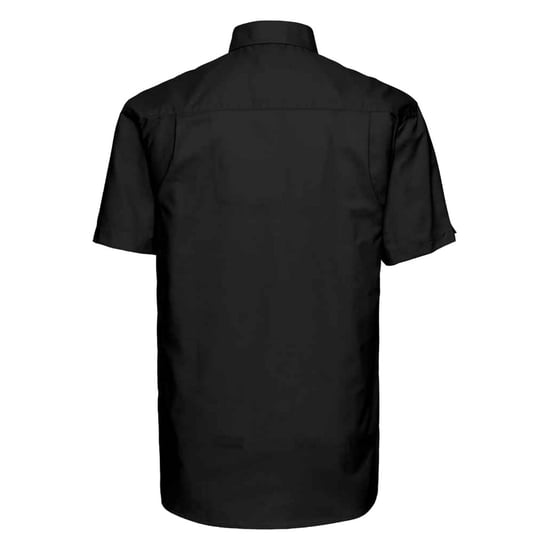 Russell Collection Mens Oxford Formal Shirt (Black)