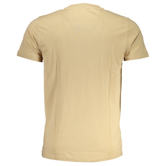 Camiseta Beige con Logo Negro Bold de Cavalli Class - Image 2