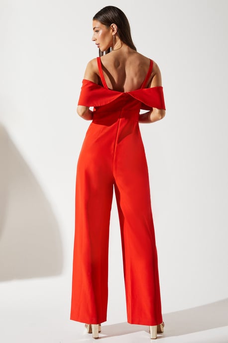 Bow Off The Shoulder Jumpsuit
