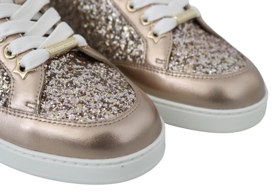 Jimmy Choo Women's Ballet Pink Leather Miami Sneakers