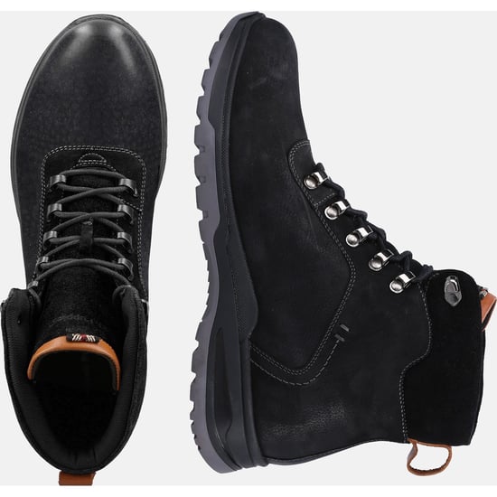 Hush Puppies Paul Leather Men's Black Nubuck Boots - Image 6
