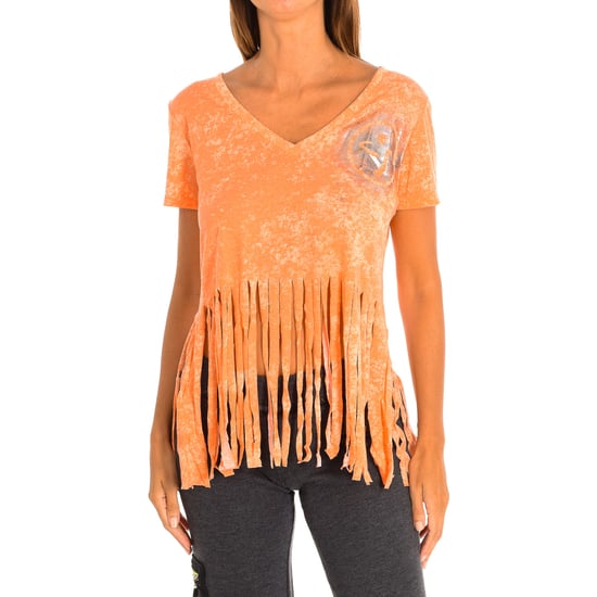Women's short-sleeved V-neck sports T-shirt Z1T00401