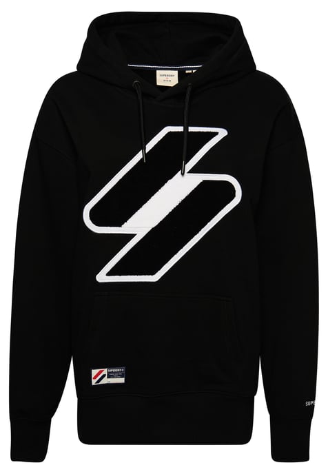 Sudadera extragrande con capucha de chenilla y logotipo de Superdry Code - Image 6