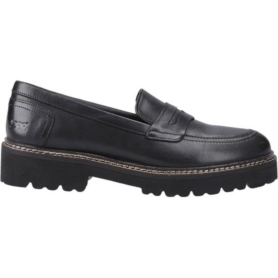 Pod Kenny Leather Women's Black Loafers - Image 5