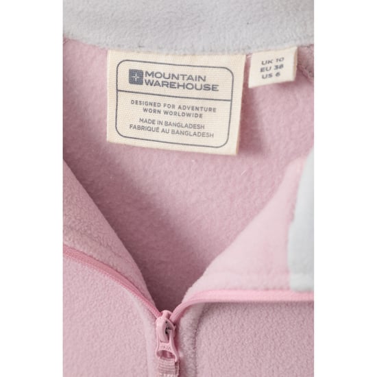 Mountain Warehouse Womens/Ladies Montana Half Zip Fleece Top (Pink) - Image 3