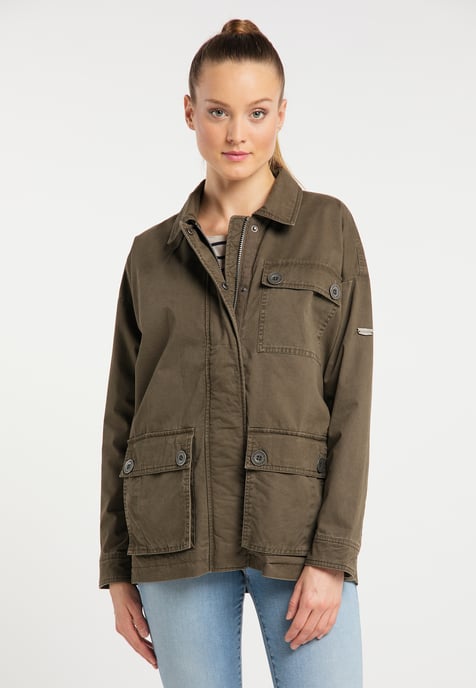 Dreimaster light jacket women Military olive - Image 3