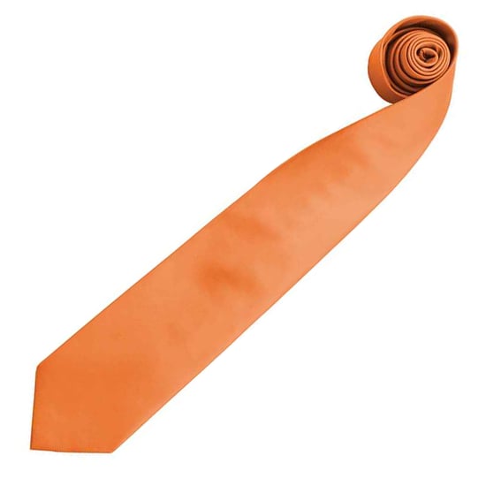 Premier Mens “Colours” Plain Fashion / Business Tie (Orange) - Image 2