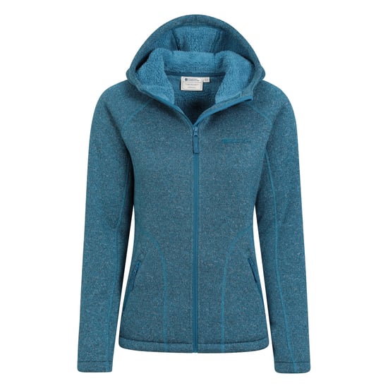 Mountain Warehouse Womens/Ladies Nevis Faux Fur Lined Full Zip Hoodie (Teal) - Image 5