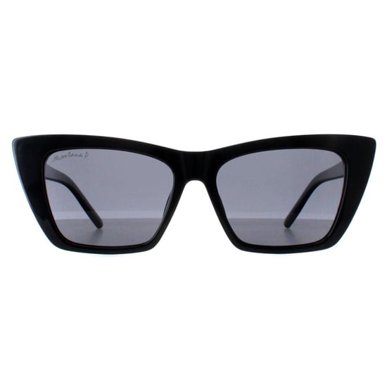 Montana Cat Eye Womens Shiny Black Smoke Polarized MP64