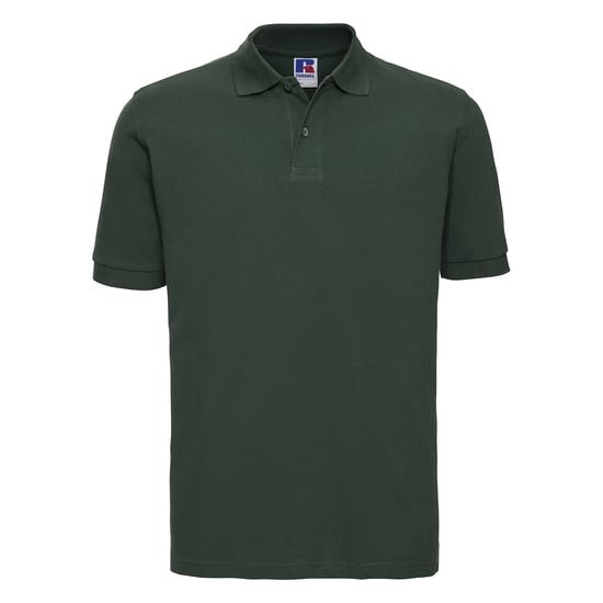 Russell Mens Classic Cotton Pique Polo Shirt (Bottle Green) - Image 1