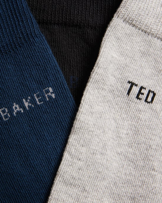 Pack de tres pares de calcetines Mixxed de Ted Baker, surtido - Image 3