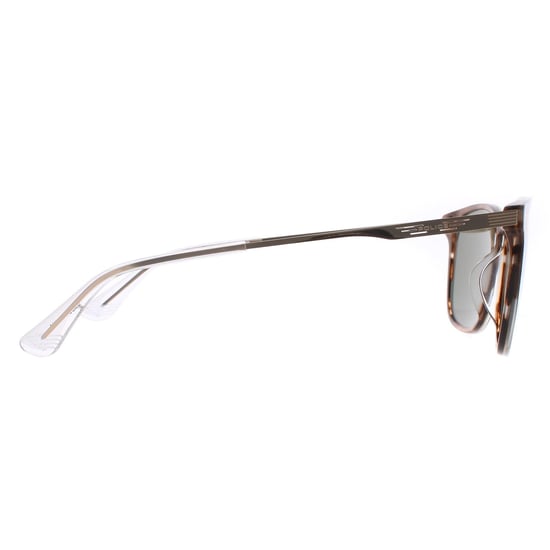 Police Square Mens Shiny Striped Brown Green SPLD47 Code 4