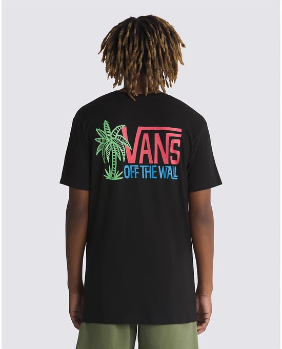VANS Palm Lines Short Sleeve T-Shirt in Black - Image 2