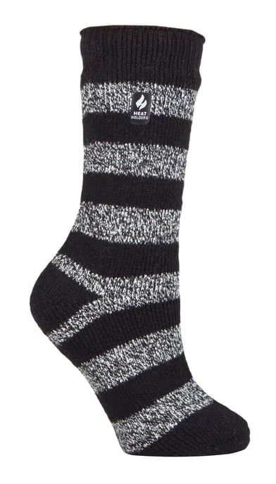 Calentadores - Calcetines térmicos de invierno para mujer | Calcetines de interior y exterior | Calcetines de peluche | Regalos para mujer - Negro / Blanco (Tuscuny) - Image 1