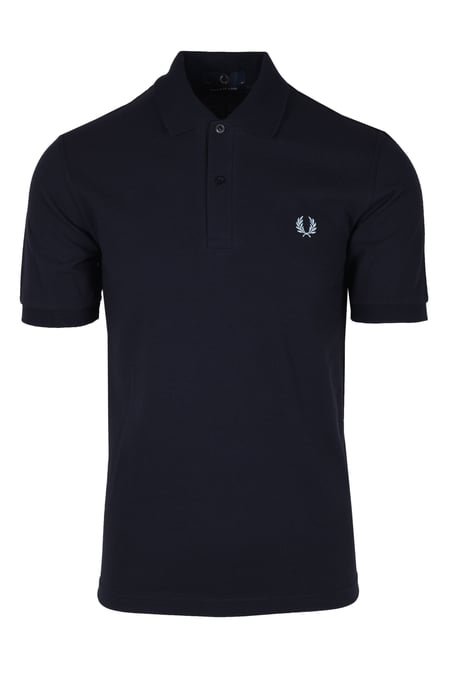 Fred Perry La Original Made In England Camiseta Polo Azul Marino - Image 1