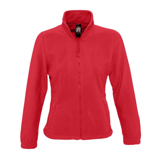 SOLS Womens/Ladies North Full Zip Fleece Jacket (Red) - Image 1