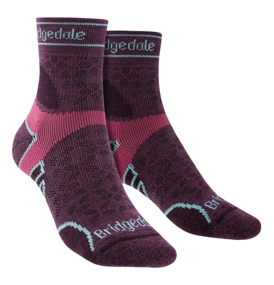Bridgedale - Calcetines ligeros de merino para mujer - Damson - Image 1